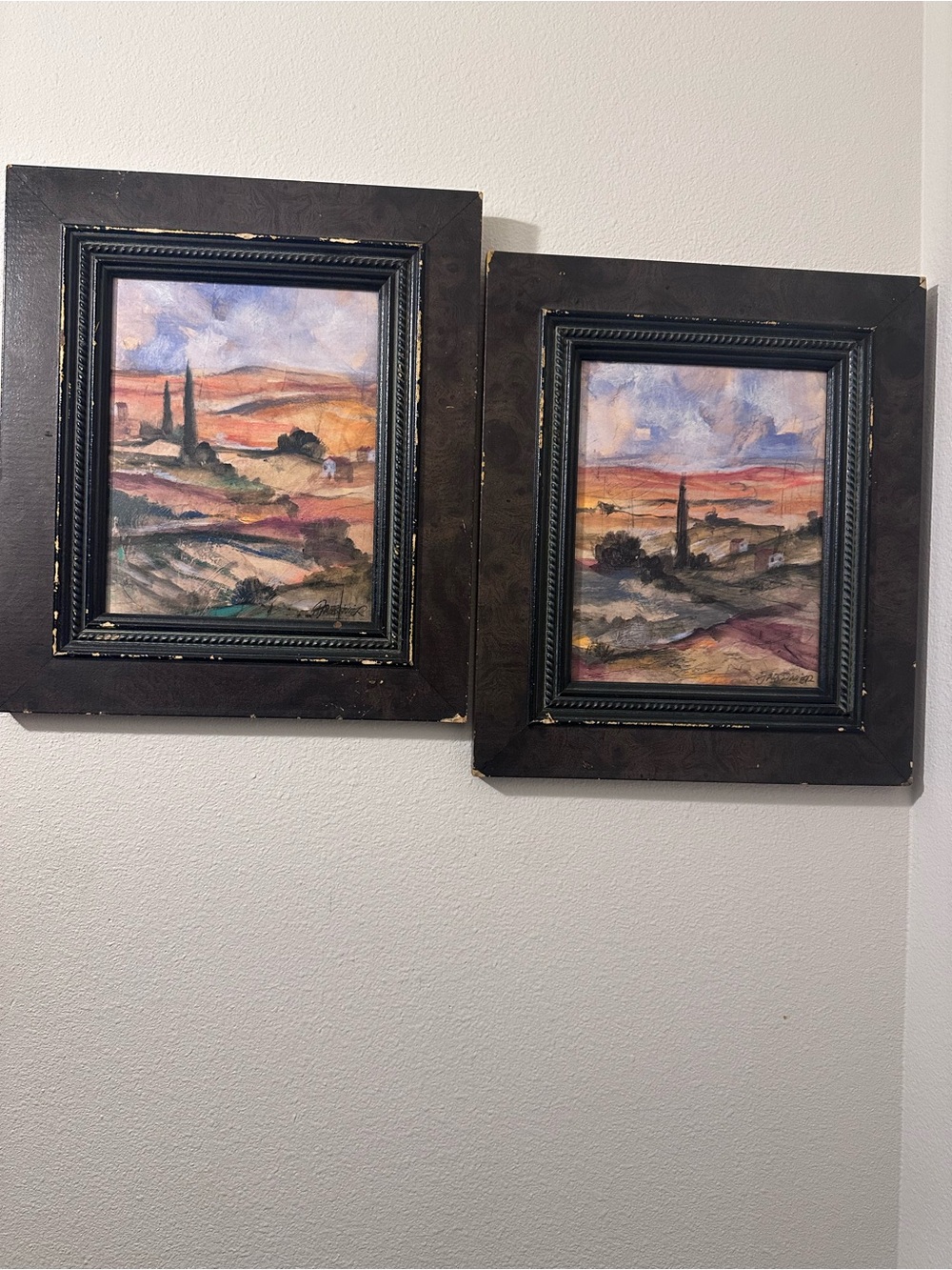 Slava Brodinsky Tuscan Landscape Art - Matching Pair (2)